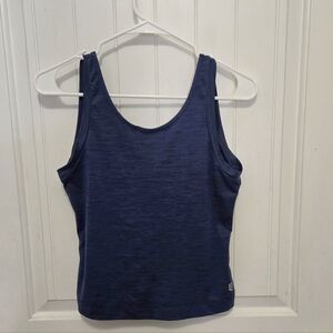 Born Primitive Navy Blue Tie in Back Workout Crop Top
